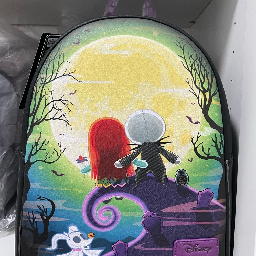 Loungefly Nightmare Before Christmas Jack & Sally Doll Mini Backpack New